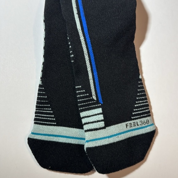 STANCE FEEL360 Performance Black Blue and Gray Athletic Training Socks L(9-12) - Picture 5 of 7